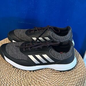 New Adidas Women's Tech Response 2.0 Black Silver Golf Shoes Size 10